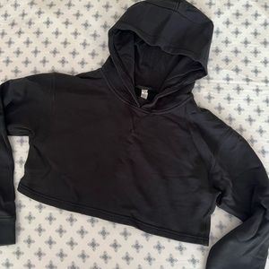 cropped lulu hoodie